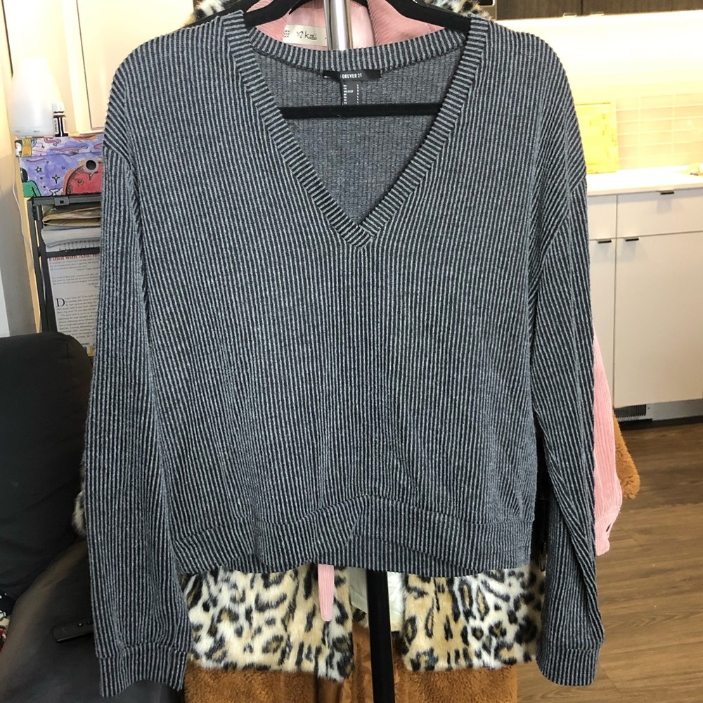 50% off through Friday! F21 ribbed long sleeve top